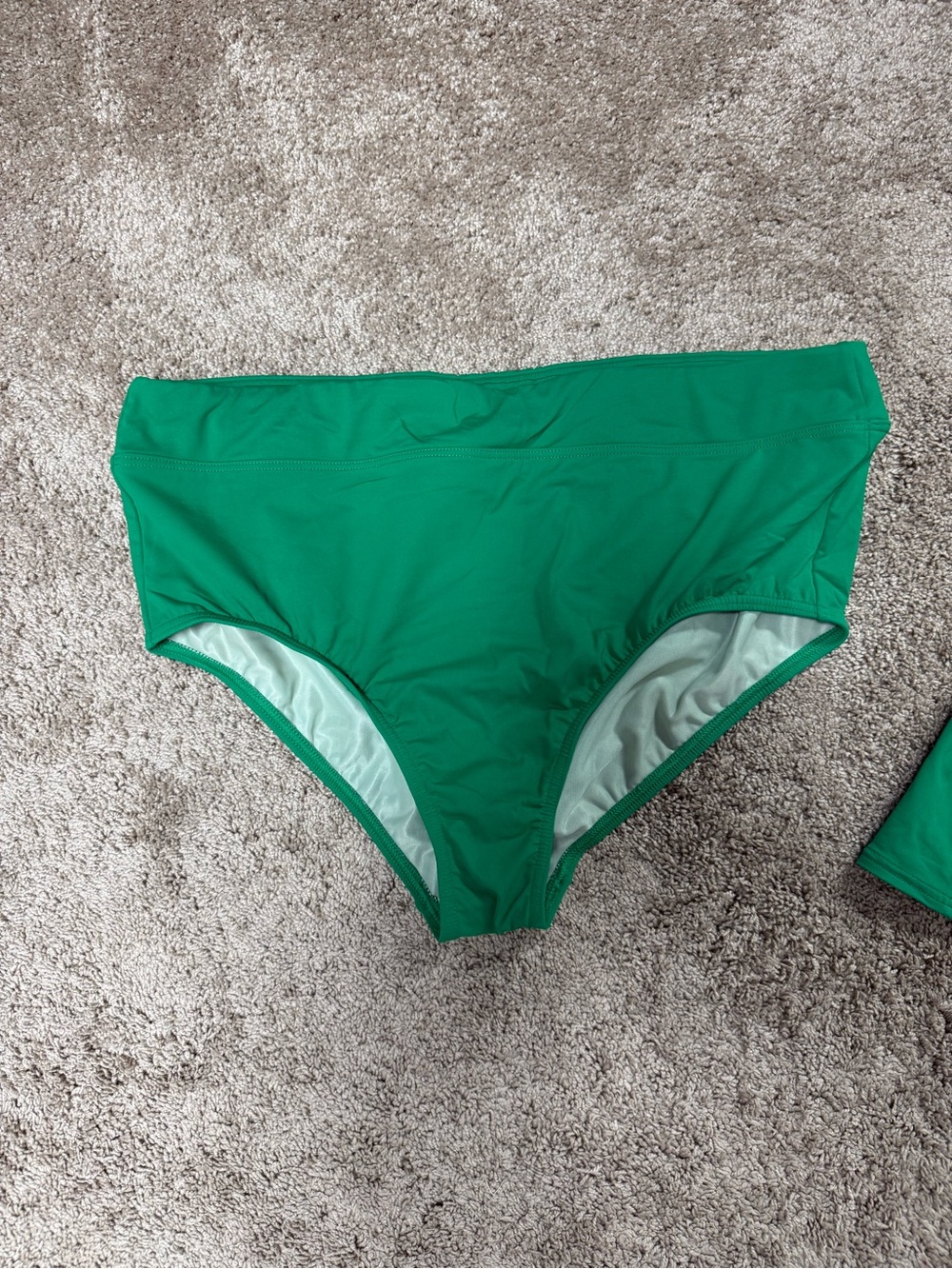 Lands' End Emerald High-Rise Bikini Bottom